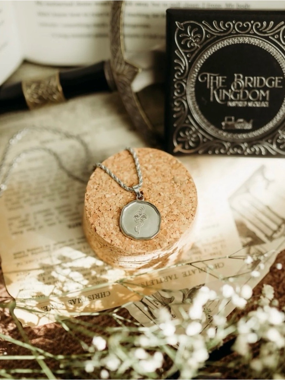 Bookish Box - The Bridge Kingdom Pendant Necklace - Silver